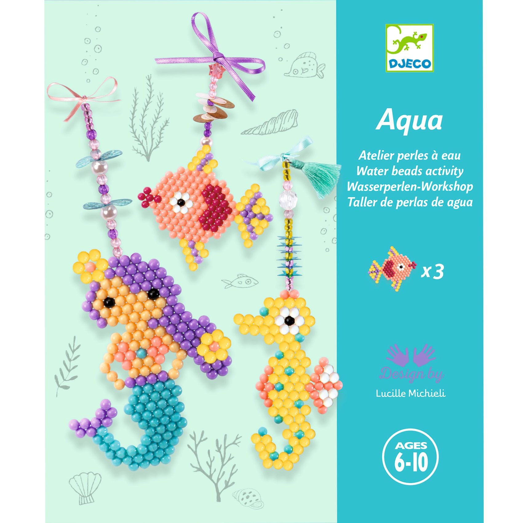 Kit billes à eau Marins Djeco - packaging