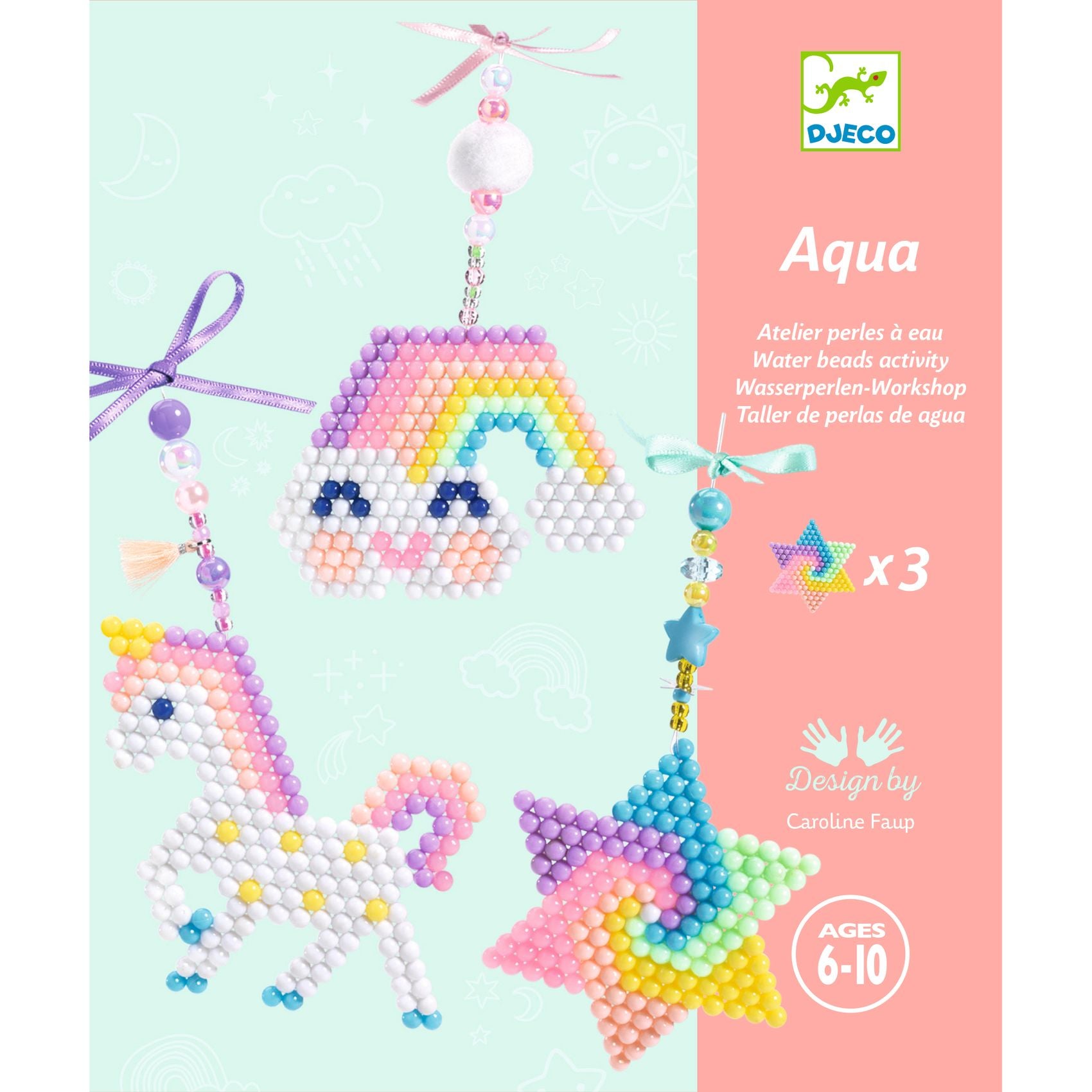 Kit billes à eau Arc-en-ciel Djeco - packaging