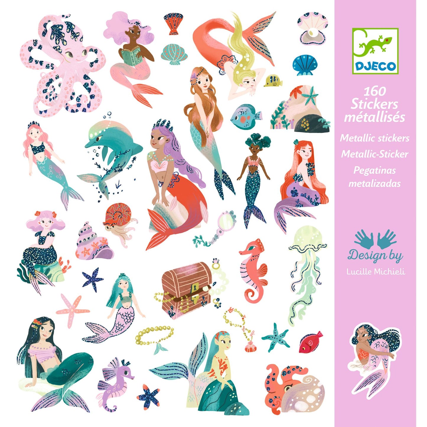 Stickers Sirènes Djeco - pochette