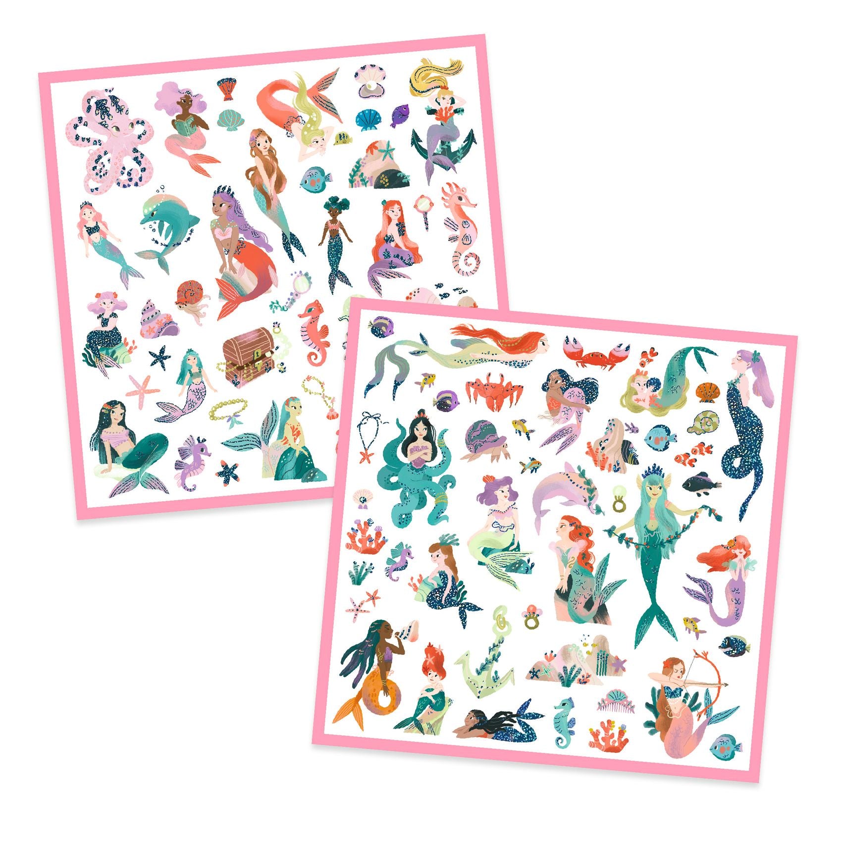 Stickers Sirènes Djeco - planches