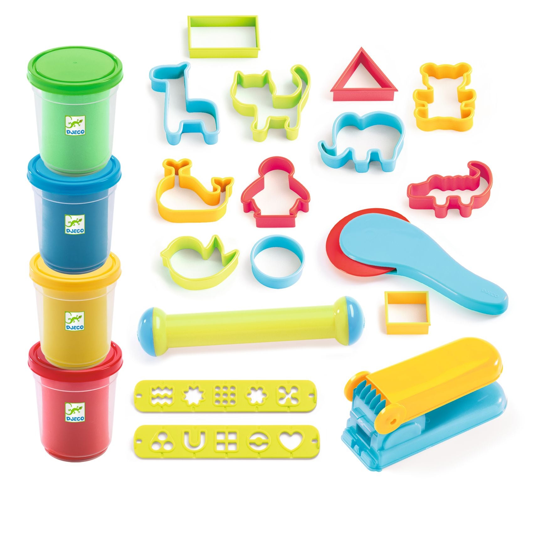 Coffret pâte à modeler Djeco - accessoires